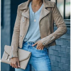Faux Suede Jacket